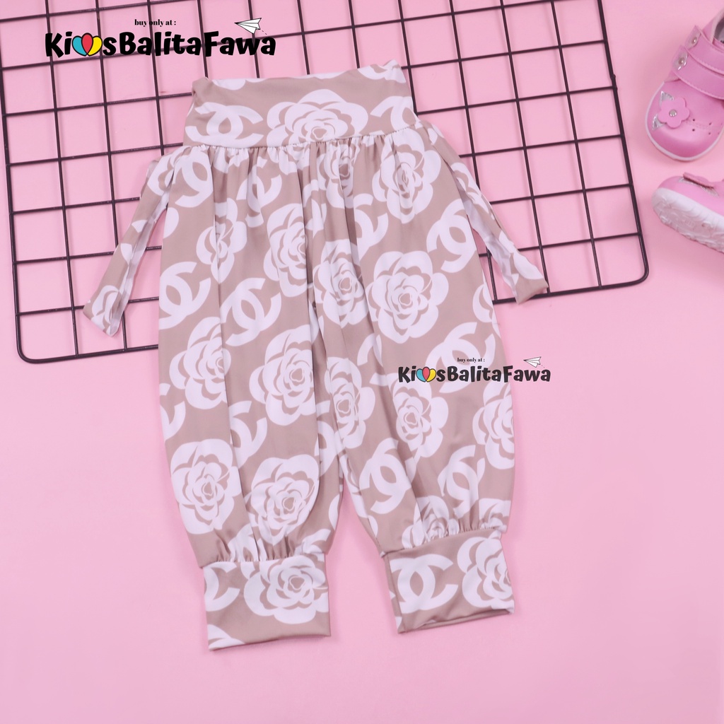 Aladin Carlissa uk 3-4 Tahun / Celana Panjang Anak Perempuan Pants Bahan Kaos Variatif Murah Adem