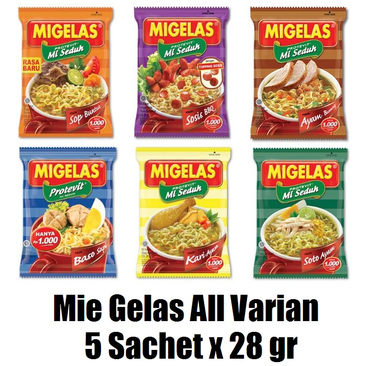 Jual Mie Gelas 28 Gr X 5 Sachet All Varian Migelas Kari Ayam Mi Gelas Cns Shopee Indonesia 2052