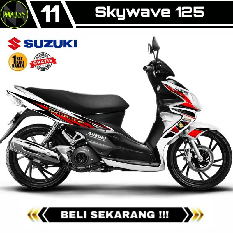 Decal Sticker Striping Variasi Suzuki SKYWAVE 125 2007-2011 / SKYWAVE NR  | Decal Skywave | Striping