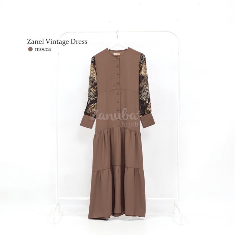 ZANEL VINTAGE ZANUBA | DRESS COUPLE-Gamis Moca