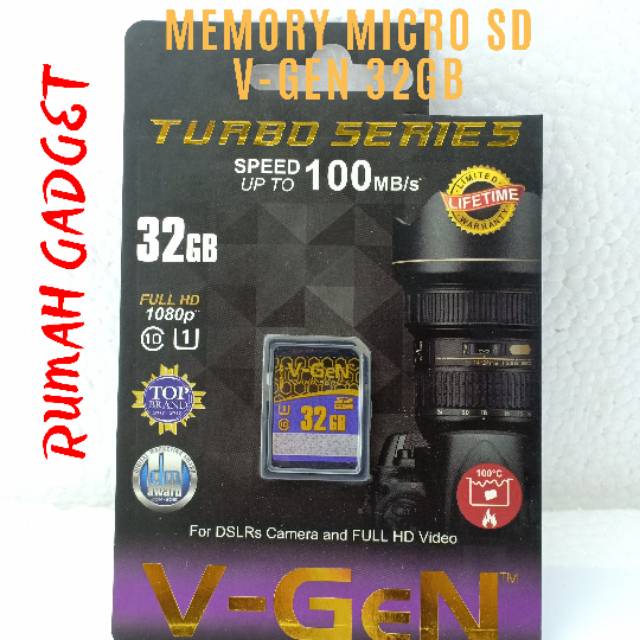 MMC KAMERA 32GB/64GB/128GB VGEN 100MBPS MEMORY KAMERA