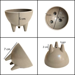BSD-Wadah Pot Kidding Abu-Abu Tua 9cm #4