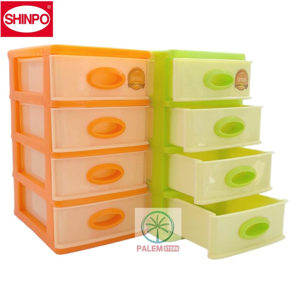 Rak Mini | Rak Plastik Mini Laci Susun 3, 4 Dan 5 Kecil Shinpo | Laci Mini | Mini Container | Laci P