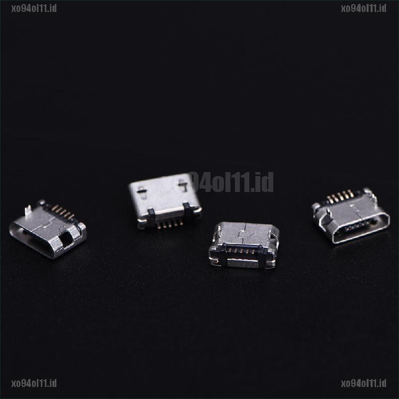 【XO@COD】10pcs Micro USB 5pin B type Female Connector For Connector 5 pin