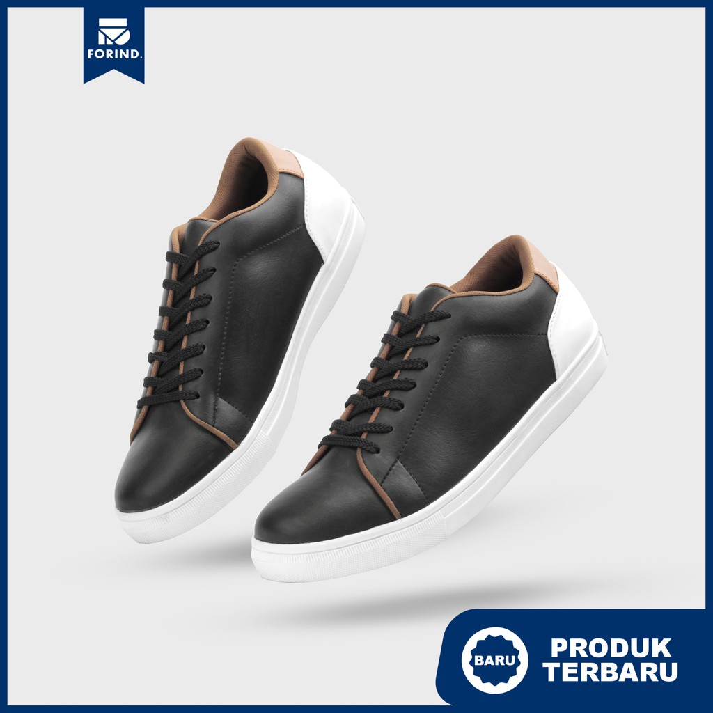 Camaro Black | Sneakers Hitam Sepatu Casual Kasual Ori Pria Cowok Footwear | Giant Flames FORIND