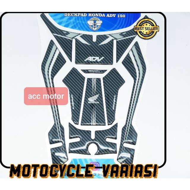 Sticker Stiker tankpad deckpad honda adv 150 carbon resin premium quality