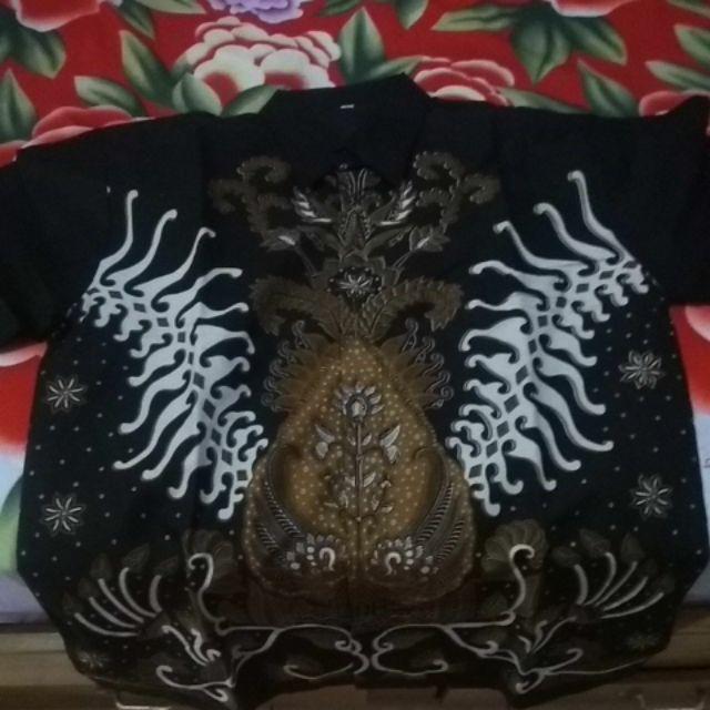 Argo Kuning Rahayu Kemeja Batik Lengan Pendek Katun Primisima Fashion Batik Seragam Batik