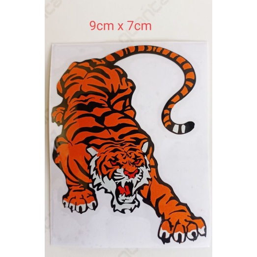 sticker cutting harimau