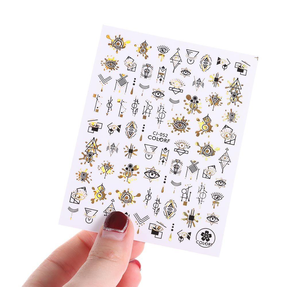 R-bunga Stiker Kuku Nail Art Dekorasi Manicure Tips Daun