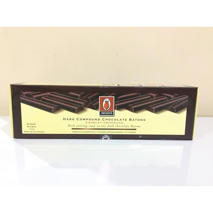 

Chocolate Sticks Batons Tulip Compound Sticks Stik coklat batons 1,5kg BERKUALITAS