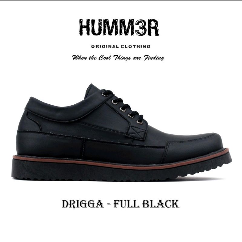 sepatu hummer full black