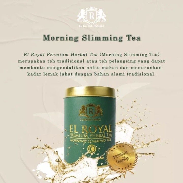 El royal Premium Tea /Teh Pelangsing siang &amp; malam (1 paket) - El Royal Minuman Kesehatan