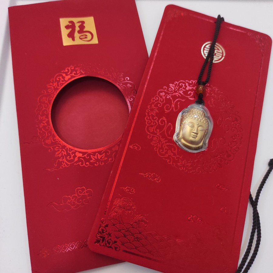 

Hadiah ANGPAO Emas Tahun Baru Imlek Model Kalung Buddha + Sertifikat, Souvenir , Hadiah Pernikahan