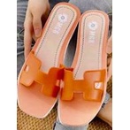 [BEST SELLER] Sandal Slop Jelly H Hak 3 cm cantik mewah elegan favorite impor MGR Mokaya Morego Balance Breslin/ size 36-40 (168-6)-3