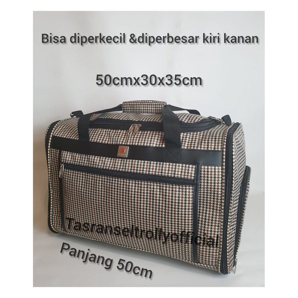 Tas Pakaian Travel Bag Polo Interclub 70cmx30x35 size Jumbo 100%ori