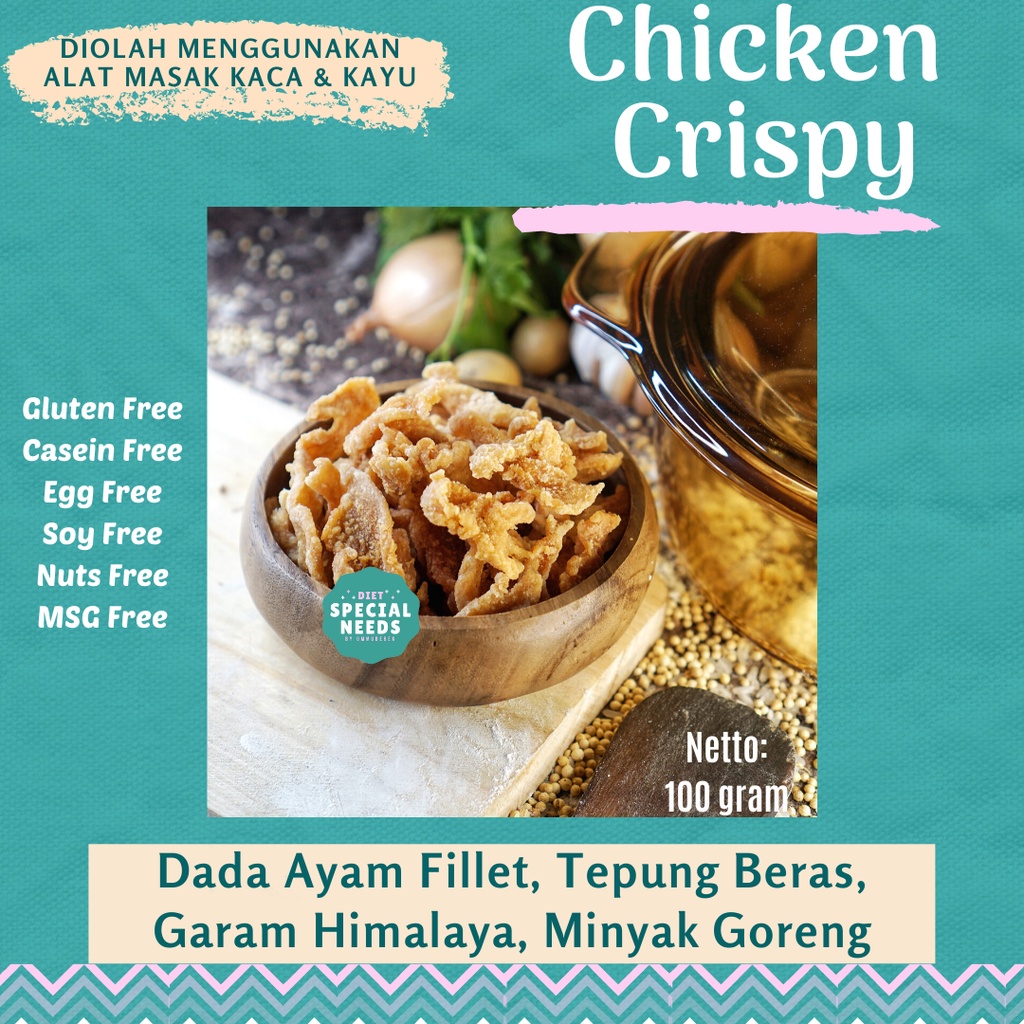 

wiw Chicken Crispy - Gluten Free, Sugar Free, Egg Free, Non MSG - Diet Special Needs