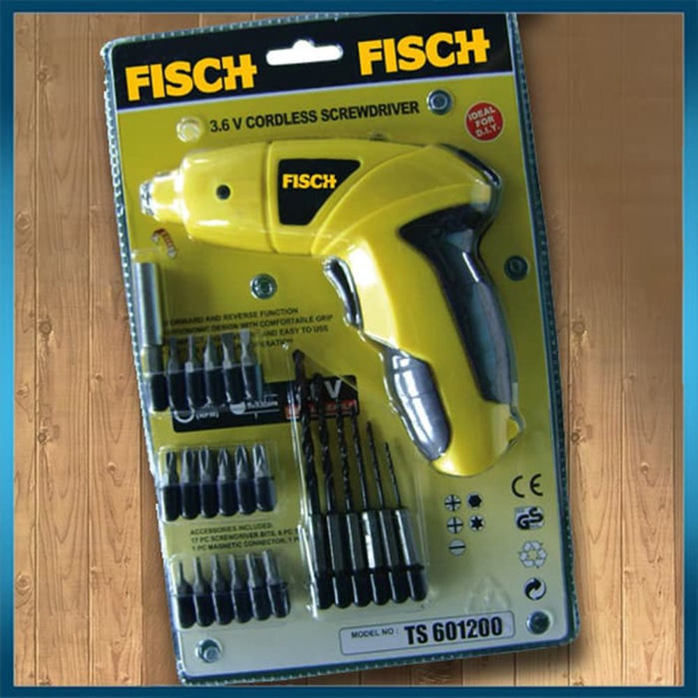 Mesin Bor Obeng Baterai Cordless Screwdriver FISCH