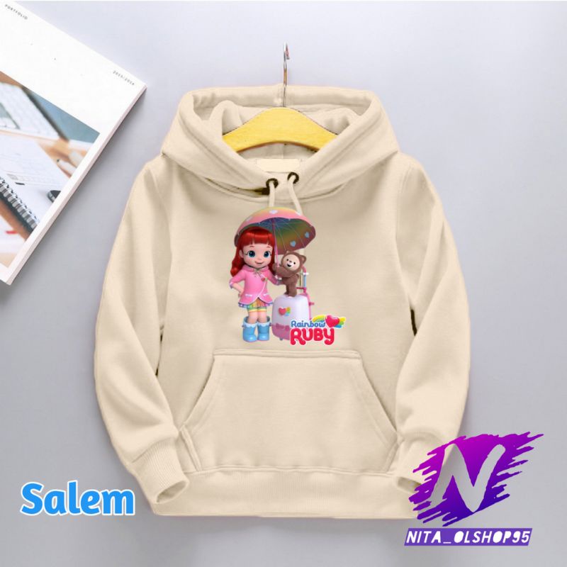 hoodie anak rainbow roby hoodie ruby rainbow