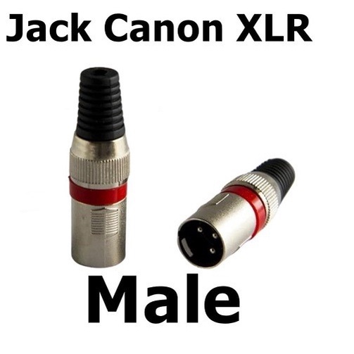 BA-129A Jack Canon XLR 3 Pin ( Mixer Connector ) Microphone Jack Jantan 3 kaki box Ampli