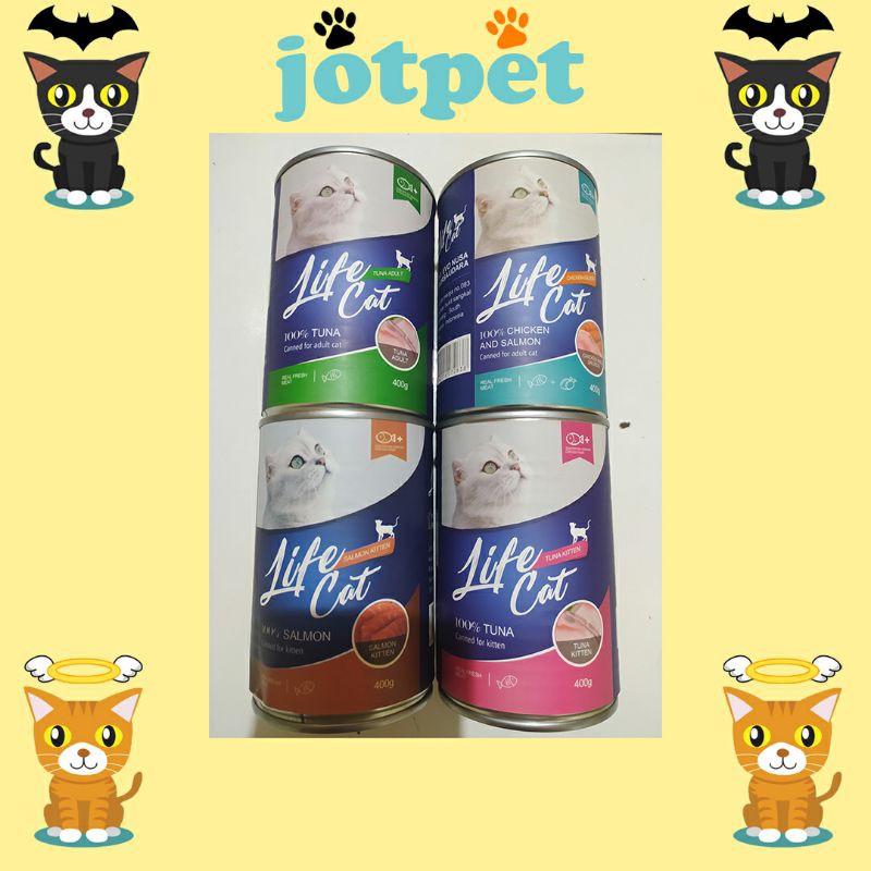 LIFE CAT KALENG 400gr - MAKANAN BASAH KUCING