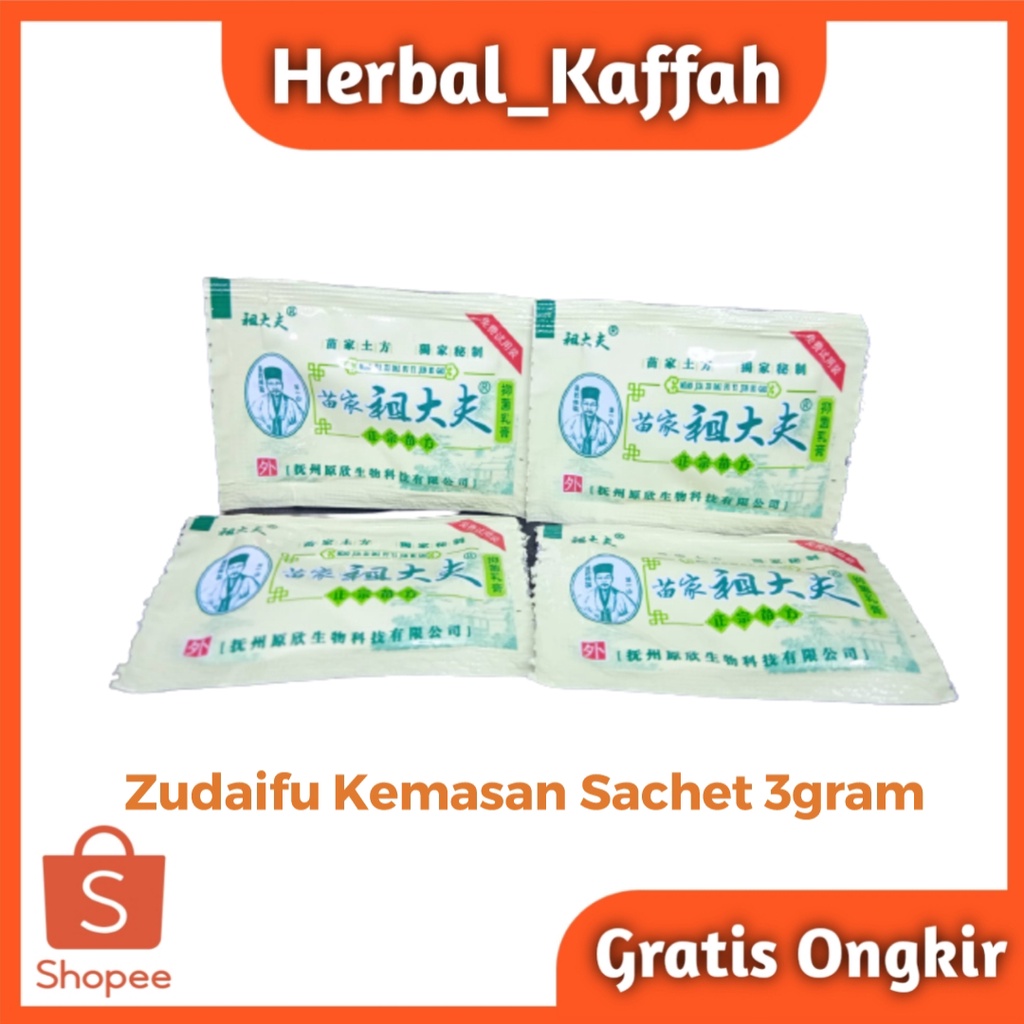 Salep Zudaifu Sachet Kemasan 3gram Salep Gatal Gatal Alergi Jerawat Ampuh Original