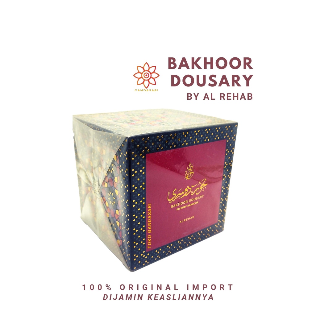 TERBATAS Bakhoor DOUSARY AL REHAB IMPORT Bukhur dausari original Arab saudi buhur dosari mewah elega