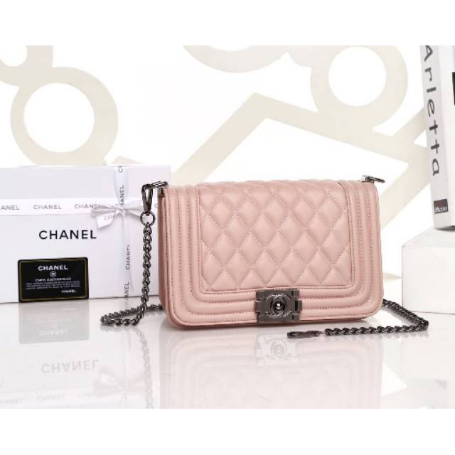Tas selempang, CHANEL BOY WITH BOX 3607