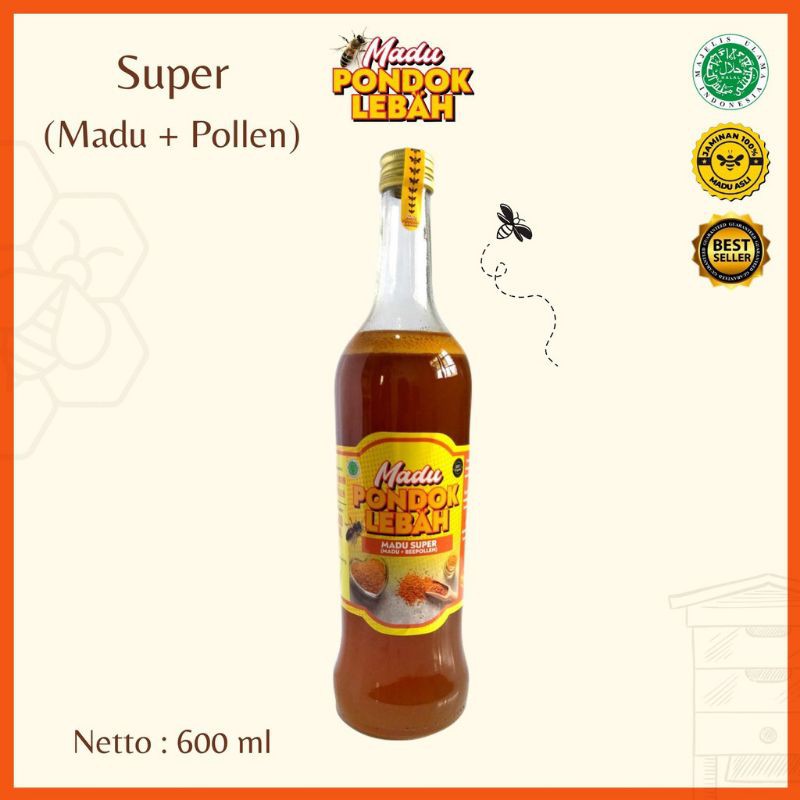 

Madu Asli Super Pondok Lebah 600ml