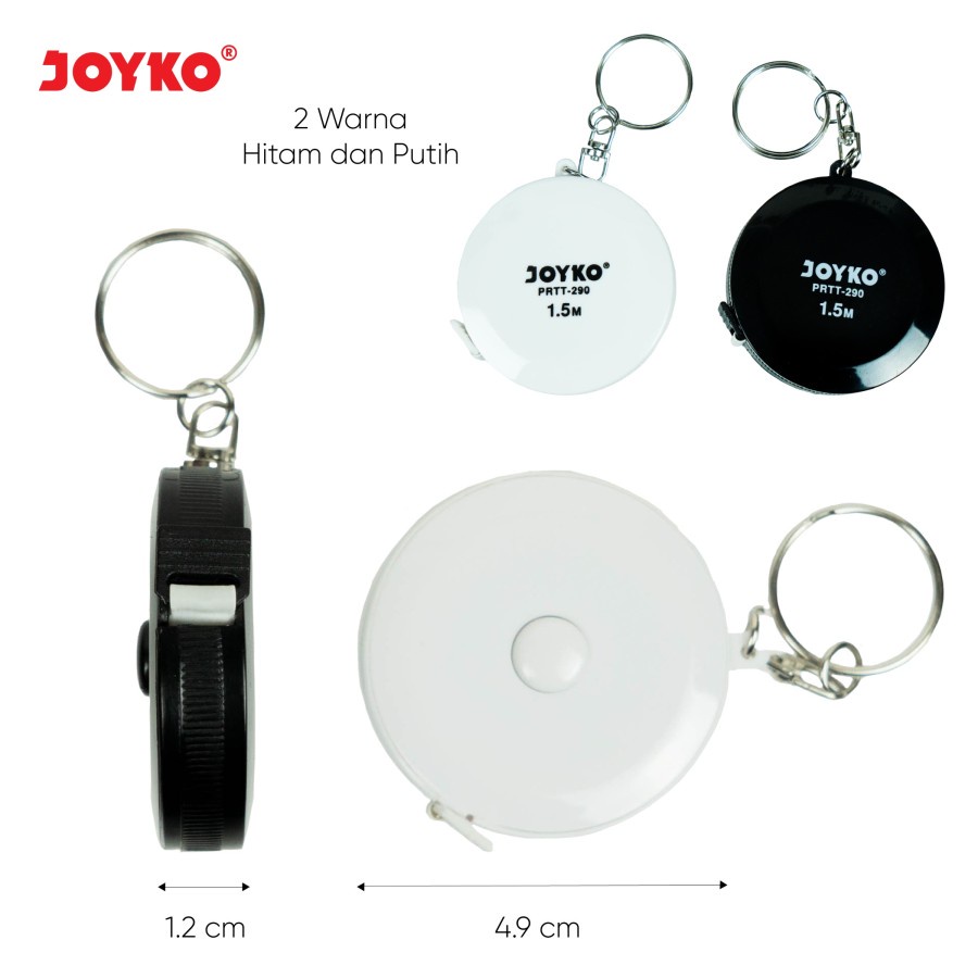 

METERAN GULUNG KECIL JOYKO PRTT-290 | MINI POCKET RULER TAILORING TAPE 1,5m