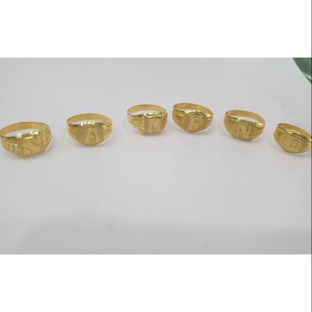 cincin anak huruf kadar 875 cincin huruf balita hadiah ultah