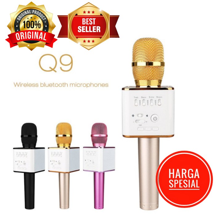 MIC Q9 Karaoke Karoke Mik Salon Speaker Speker Aktif Sepiker Murah