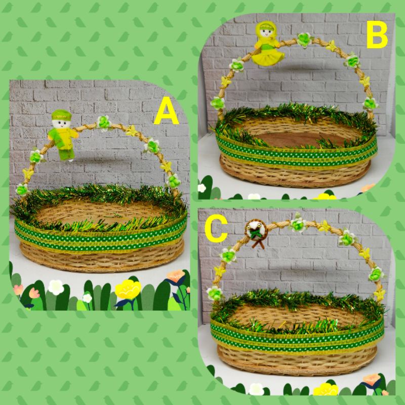 

Keranjang Parcel Hias Boneka/Bedug Model Oval Ukuran L, edisi Lebaran