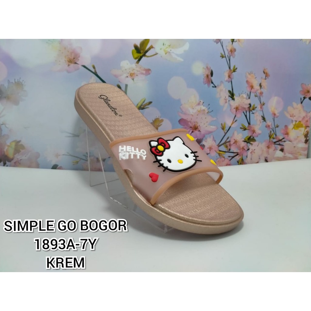 SANDAL IMPORT MODEL FLAT WANITA KASUAL NYAMAN DAN MODIS GLANZTON 1893A-7Y 37-41