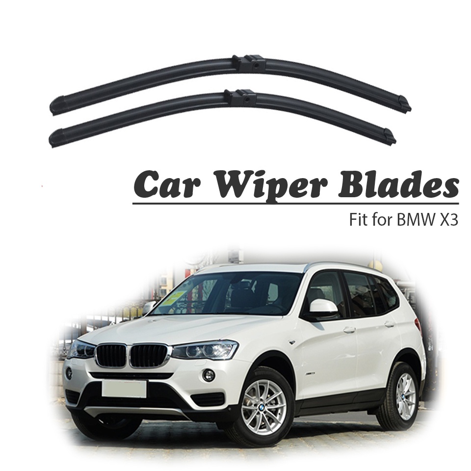 1 Set Karet Wiper Depan Mobil Untuk BMW X3 F25 E83X3 Series 2017 2016-2011 2010-03