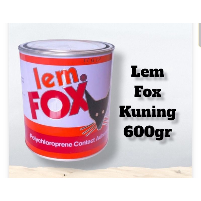 

Lem Fox 600cc / 600 gram / Lem Kuning Kaleng