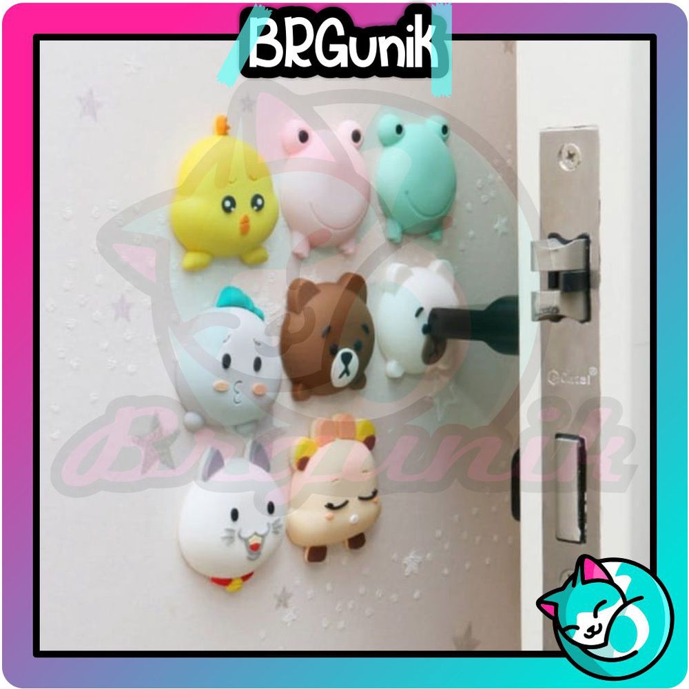 BRGUNIK Karet Pengaman / Bantalan Penahan Gagang Pintu Door Stopper R445