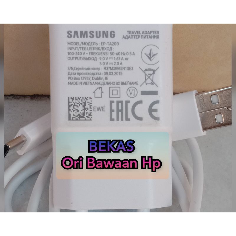 CHARGER SAMSUNG  A50 | A50s |A30 | A30s | A20 | A20s ORI BAWAAN HP TIPE C