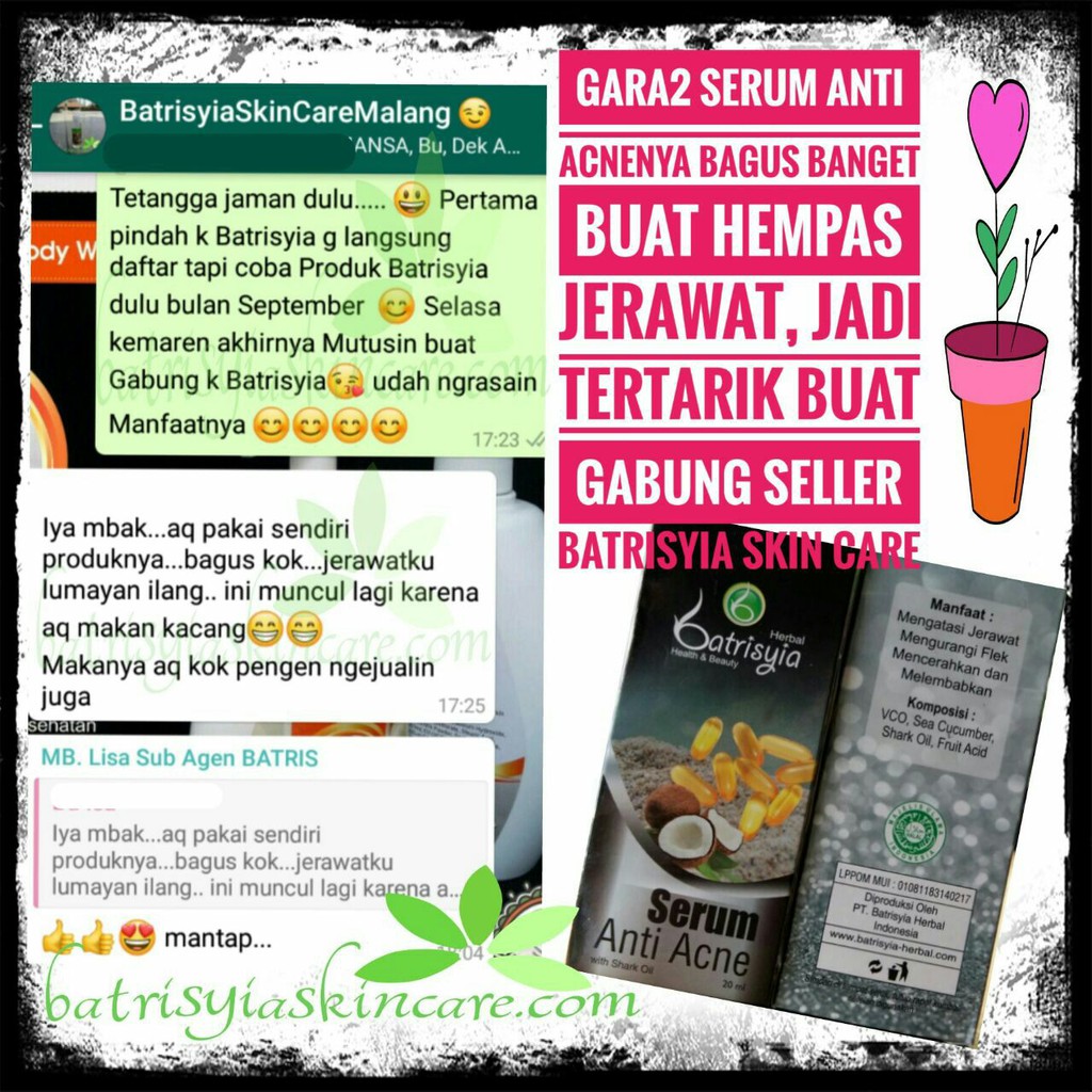 Batrisyia Herbal Serum Anti Acne 20 ml (Fazathan Serum)