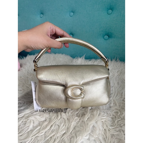 Coach Tabby Pillow 18 Crossbody in Metallic Gold (pelunasan)