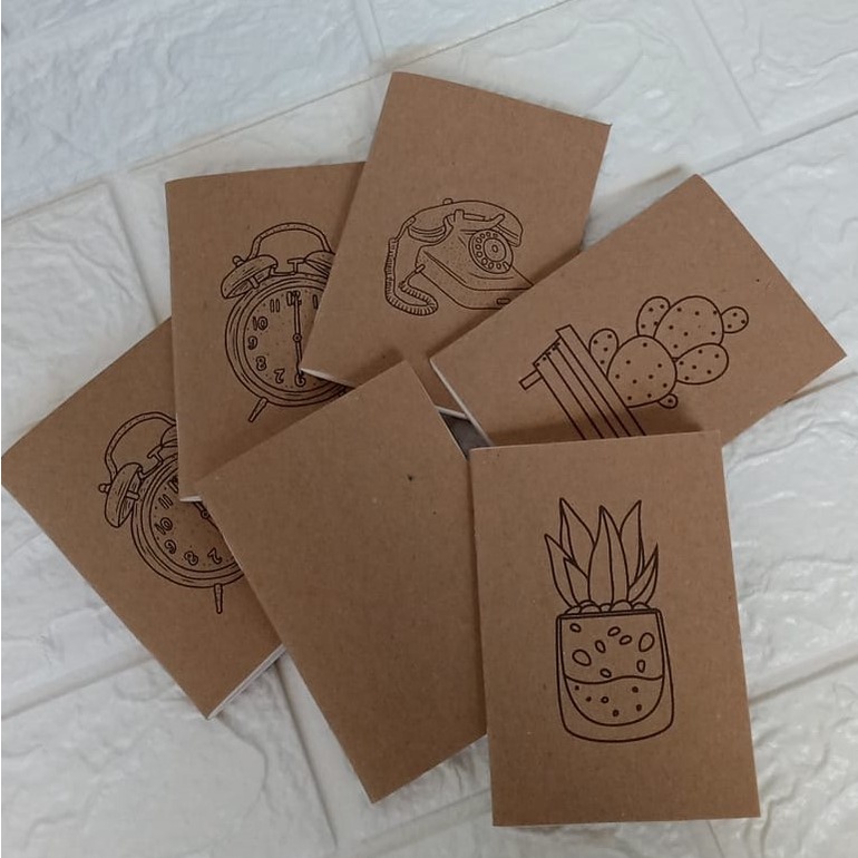 

[Journify.id] Pocket Notes • MINI Blank Notes A7 - 64 pages | Notebook Vintage Aesthetic | Notebook Polos | Buku Catatan Kosong Polos | Sketchbook