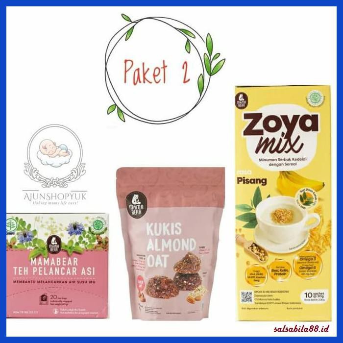 asi-booster- paket mamabear asiku banyak (cookies, teh mama bear, soya mix) - 2.. -penambah-asi.