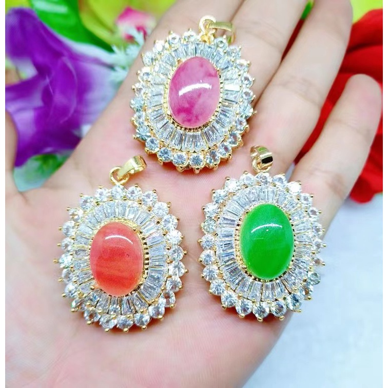 Kalung Xuping Permata Warna Warni Perhiasan Fashion F87-89