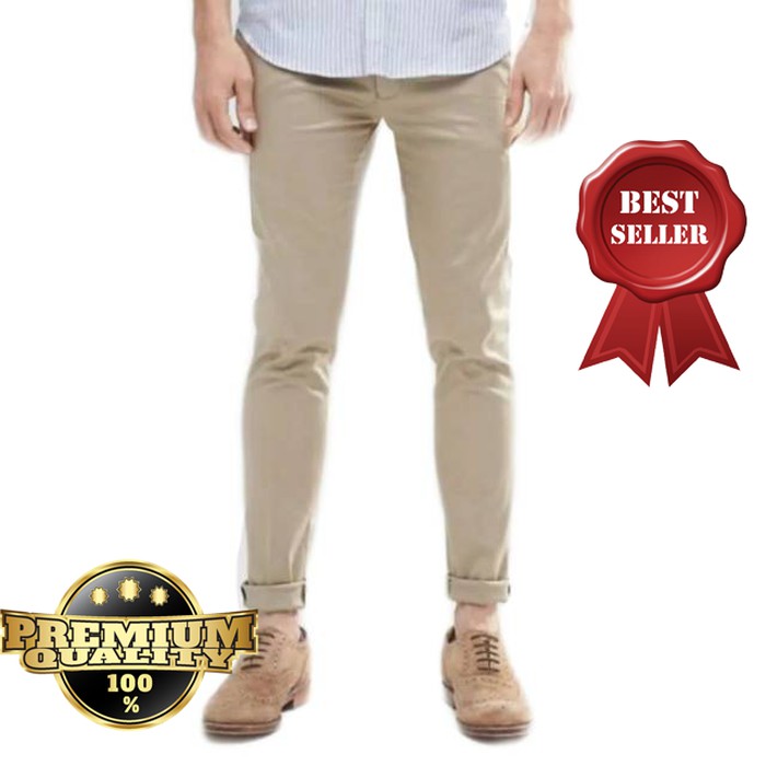 (COD)CELANA CHINO PANJANG  KATUN CHINO CHINO / CELANA KANTORAN KATUN CHINO seze 27-32 COD