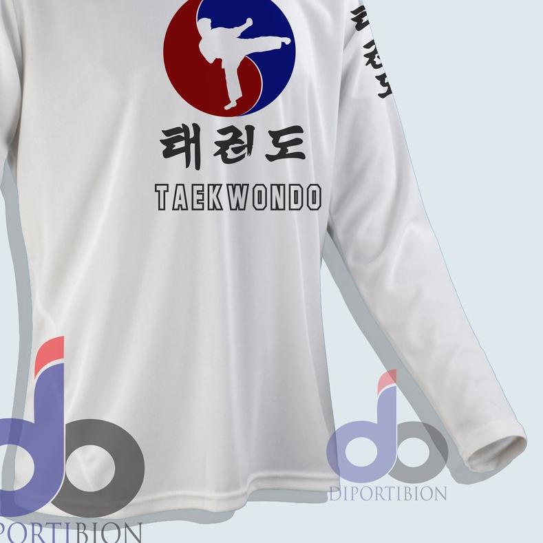 KAOS LENGAN PANJANG MARTIAL ART TAEKWONDO / KAOS BELA DIRI TAEKWONDO / KAOS TAEKWONDO