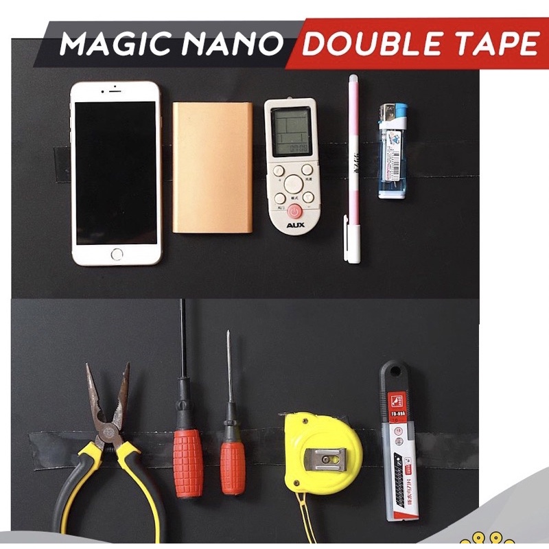 NANO MAGIC TAPE / double tape tip isolasi transparan 1M 3M 5M