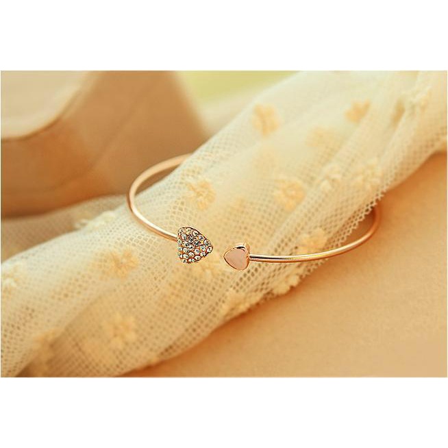 Gelang bangle golden love arrow model korea terbaru imut cantik lucu cocok untuk couple dan teman