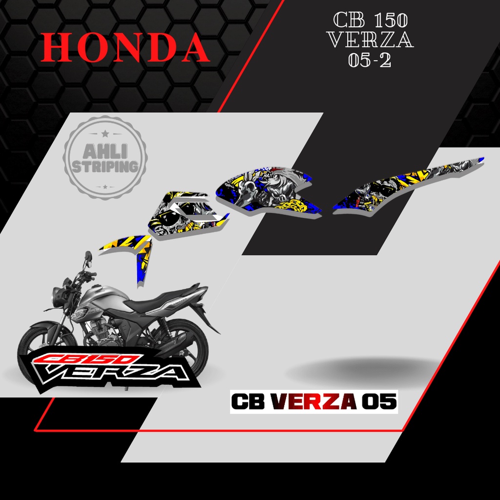STICKER STRIPING LIST VARIASI HOLOGRAM CB VERZA AH 05