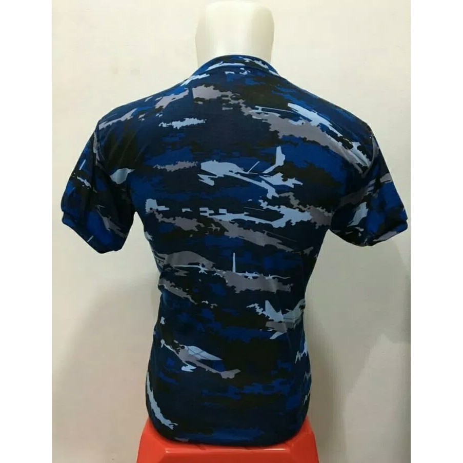 KAOS TNI AU PENDEK - KAOS OBLONG TNI AU - KAOS LORENG TNI AU