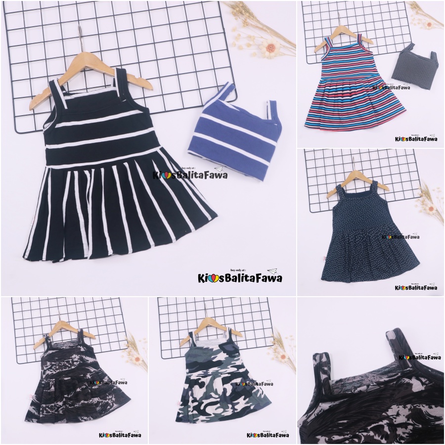 Dress Meymey uk 1-2 Tahun / Anak Perempuan Adem Baju Cewek Dres Daster Murah Branded Yukensi Bayi babycinnamon