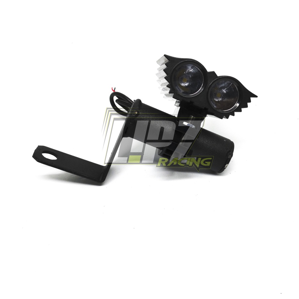 PAKET LAMPU TEMBAK OWL 3 MATA 6WATT  / 2 MATA 4WATT + BREKET JEPIT SPION LAMPU BODY PLASTIK